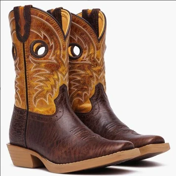 Durango® Kids' Brown/Tan Shyloh Cutter Toe Boots