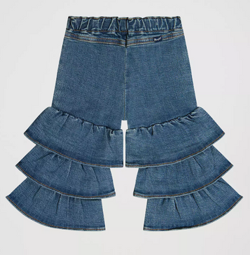 Wrangler® Little Girls' Tiered Ruffle Flare Jeans