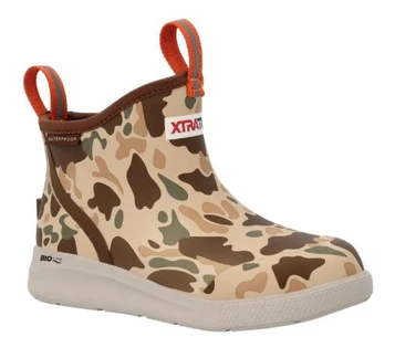 XTRATUF® Kids' Duck Camo Sport Ankle Deck Boots