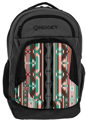 Hooey® Ox Charcoal Grey/Multi Color Aztec Backpack
