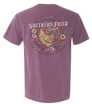 Southern Fried Cotton® Ladies' S/S Berry Chicken Tender T-Shirt
