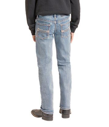 Rock & Roll Denim® Boys' Light Wash Straight Leg Slim Fit Revolver Jeans