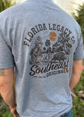 Florida Legacy® Men's S/S Heathered Grey Day Thuggin' T-Shirt