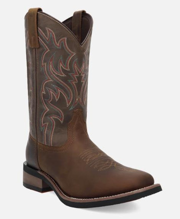 Laredo® Men's Decatur Brown/Grey Square Toe Boots
