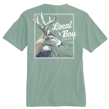 Local Boy® Boys' S/S Bay Green Stag Profile T-Shirt