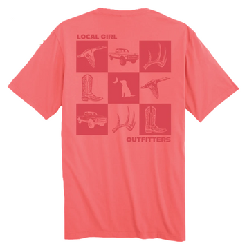 Local Girl® Ladies' S/S Coral LG Southern Moments T-Shirt