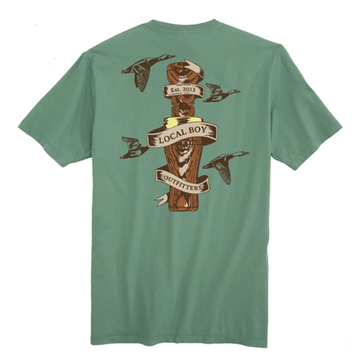 Local Boy® Men's S/S Light Green Wooden Call T-Shirt