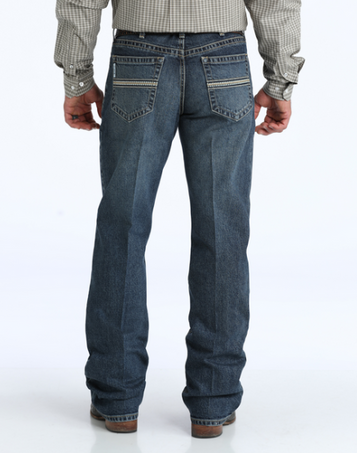 Cinch® Men's Dark Wash White Label Relaxed Fit MR Jeans