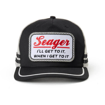 Seager® Black/Cream High Noon Trucker Cap