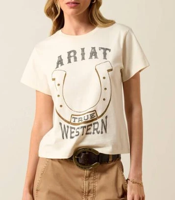 Ariat® Ladies' S/S Natural True West T-Shirt