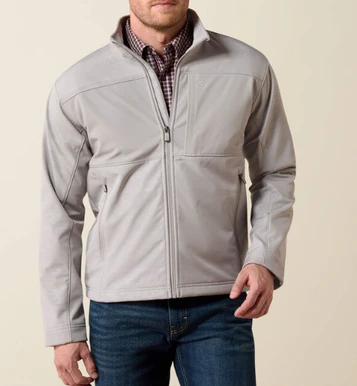 Ariat® Men's Grey/SW Embossed Vernon Softshell Jacket