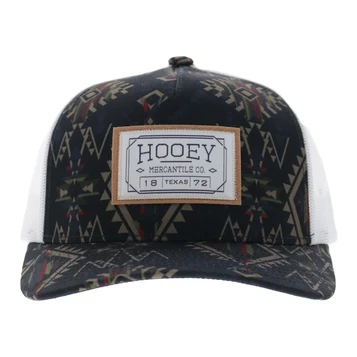 Hooey® Navy Aztec/White Doc Trucker Cap