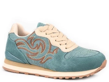 Roper® Ladies' Turquoise Suede Jogger Casual Shoes