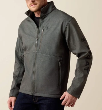 Ariat® Men's Beluga Grey Logo Softshell Jacket