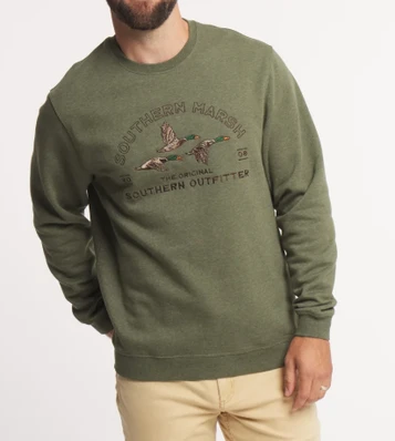Southern Marsh® Men's L/S Searcy Heather Sweatshirt