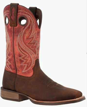 Durango® Men's Brown/Red 12" Rebel Pro™ Performance Square Toe Boots