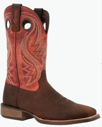 Durango® Men's Brown/Red 12" Rebel Pro™ Performance Square Toe Boots
