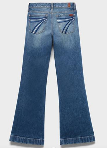 7 For All Mankind® Ladies' Tailorless Dojo Jeans in Bluefern