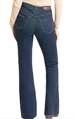 Rock & Roll Denim® Ladies' Horse Bit Clasp HR Trouser Jeans