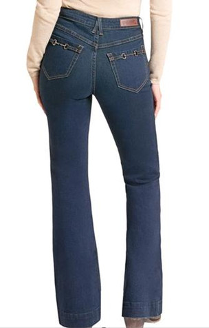 Rock & Roll Denim® Ladies' Horse Bit Clasp HR Trouser Jeans