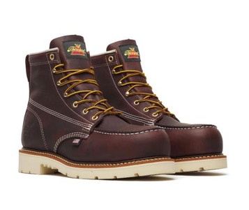 Thorogood® Men's Black Walnut American Legacy 6'' Nano Moc Toe MaxWear 90™ Work Boots