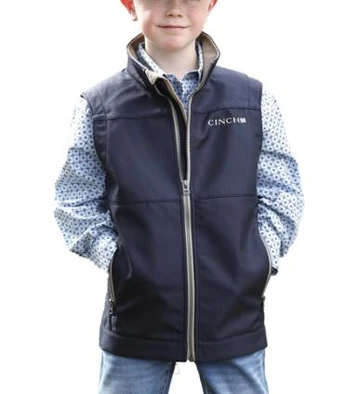 Cinch® Boys' Navy Bonded Vest