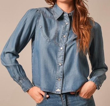 Kimes Ranch® Ladies' L/S Western Denim Snap Shirt