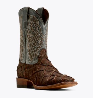 Ariat® Men's Chocolate Bass Print Riverside Wide Square Toe Boots