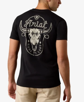 Ariat® Men's S/S Black Roughstock Cattle T-Shirt