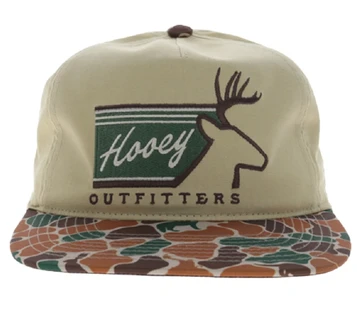 Hooey® Tan/Camo Buck Outfitters Carizzo Full Surround Cap