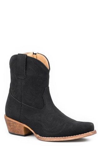 Roper® Ladies' Black 7" Western Stitched Booties