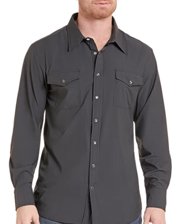 Rock & Roll Denim® Men's L/S TEK Western Snap Shirt