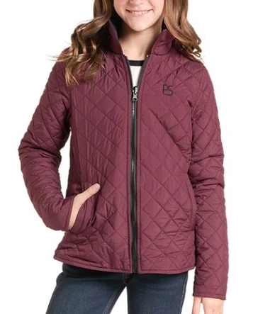 Panhandle Slim® Youth Wine/Black Reversible Quilted Jacket