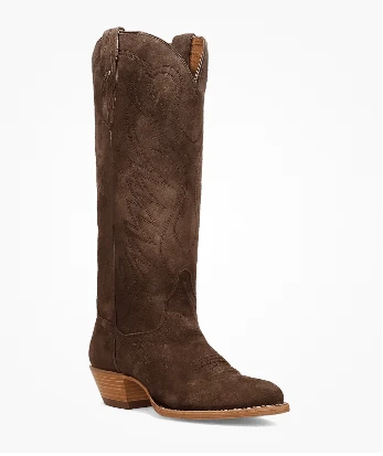 Dan Post® Ladies' Brown Suede Neon Prairie 15" Boots