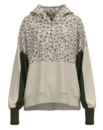 Hooey® Ladies' Cream/Leopard Print Casa Hoodie