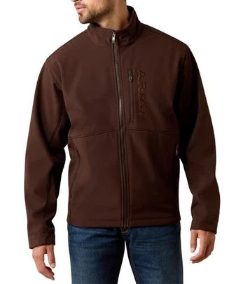 Ariat® Men's Mole Brown Chest Logo Softshell Jacket