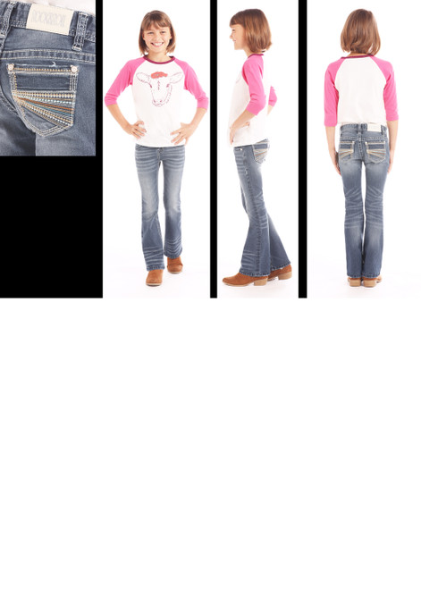 girls slim bootcut jeans