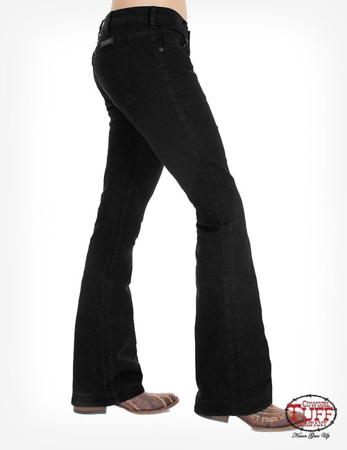 black cowgirl jeans