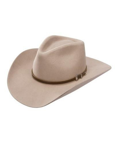 Stetson® Men's 4X Buffalo Felt Seneca Pinch Front Hat - Silver Sand