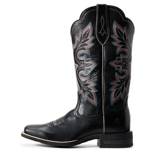 black ariat western boots