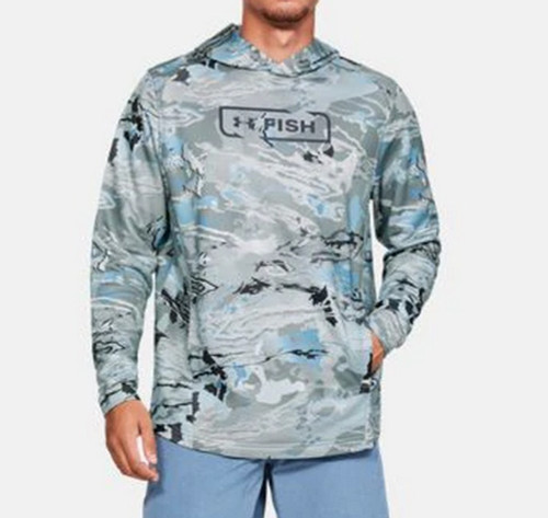 under armour blue camo hoodie