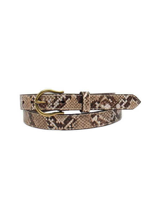 Ariat® Ladies' Metallic Snake Skin Belt