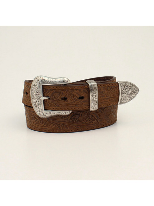 Ariat Women's Floral Embossed Western Belt