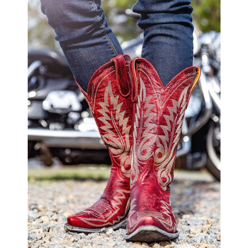 Old Gringo Ladies' Nevada Red Snip Toe Western Boots