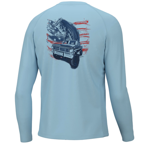 Huk Men's KC Pursuit Long Sleeve, Sun Protecting Fishing Shirt