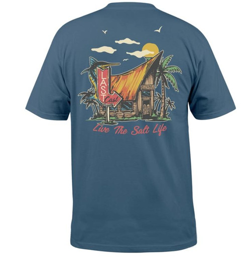 SALE Salt Life® Men's S/S Last Call Pocket Tee - Coastal Blue