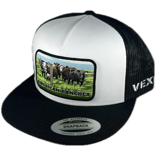 Vexil Icon Brand Hats Vexil® American Rancher The Herd Black/White Cap