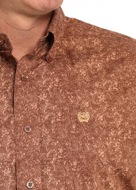 SALE Cinch® Men's L/S Brown Paisley Button Shirt