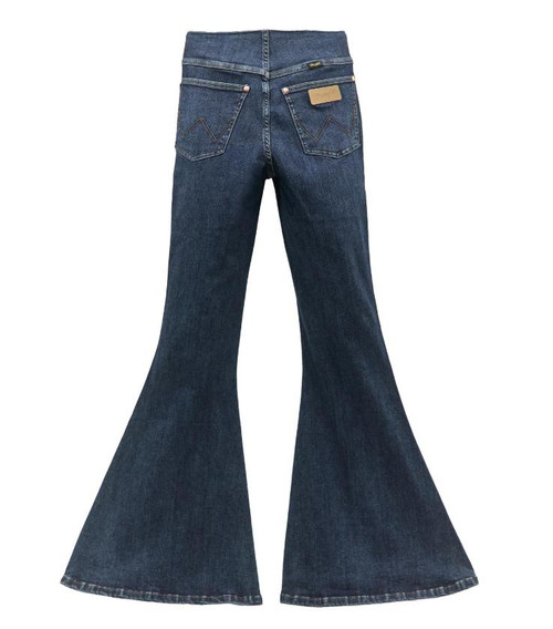 Wrangler x Lainey Wilson® Ladies' Dark Wash Pull-on Bell Bottom Jeans