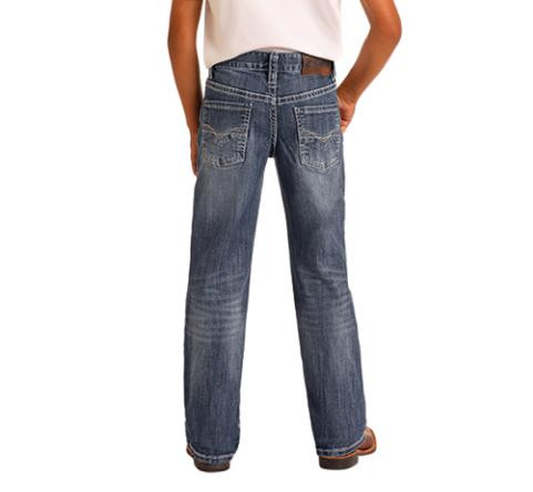 Rock & Roll Denim® Boys' Dark Vintage BB Gun Boot Cut Jeans